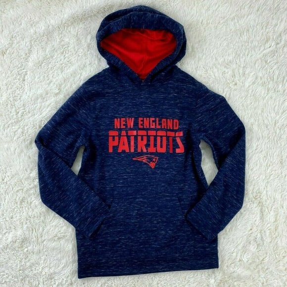 New England Patriots Hoodie Youth XL NFL Blue Red - Picture 1 of 6